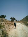 walking on a deserted track